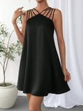 Plataz Cage Neck A-Line Mini Dress DJPT