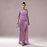 Plataz Long Sleeve Slit Gown ¨C Elegant Evening HZ1007