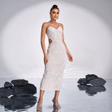 Plataz Cutout Sequin Beaded Gown ¨C Glamorous Evening HZ1007