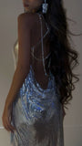 Plataz Sequins Shiny Party Dress Sexy Birthday Dress Backless Homecoming Dress HZ1007