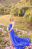 Plataz Women's Lace Pregnant Woman Drags-And-Eared Tset Dress Photoless Sleeveless Dress 8862 Maternity