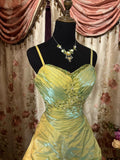 Plataz Ball Gown Straps Satin Sage Green Long Party Dress Prom Dresses SD1506 HZ0628