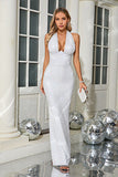 Plataz Halter Deep V Sequin Prom HZ1007