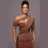 Plataz Color Sleeveless Strapless Slit Prom HZ1007