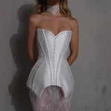 Plataz Floral Embellished Bandage Prom HZ1007