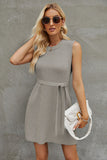 Plataz Round Neck Sleeveless Sweater Dress DJPT
