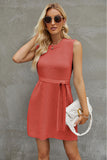 Plataz Round Neck Sleeveless Sweater Dress DJPT