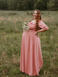Plataz Pink Boho Flowy Bump Friendly Off Shoulder Photoshoots Maxi Dress Maternity