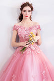 Plataz Colorful Bright 2025 New Pink Three-Dimensional Flower Bridal Wedding Dress Wedding Toasting Spring