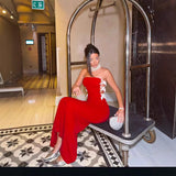 Plataz Slit Sequin Long Dress Prom HZ1007