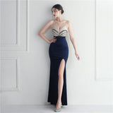Plataz Velvet Sequined Annual Party Long Evening Dress ¨C Social HZ1007