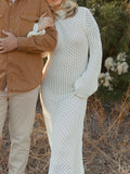 Plataz White Cut Out Flare Sleeve Backless Baby Shower Maternity Maxi Dress Maternity