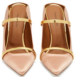 Plataz Gold Black High Heel Tip Large-Size Muller Single-Shoe Banquet Fashion Shoes Chengdu High Quality Shoes