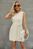 Plataz Round Neck Sleeveless Sweater Dress DJPT