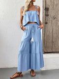 Plataz Cami Top and Wide Leg Pants Set DJPT