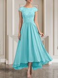 Plataz Scoop Floor-Length Lace Chiffon Mother of the Bride Dress With HZ1007
