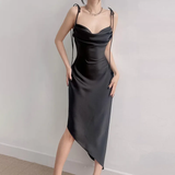 Plataz Sheath Spaghetti Straps Floor Length Ruffles Prom Dresses SD1353 HZ0628