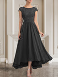 Plataz Scoop Floor-Length Lace Chiffon Mother of the Bride Dress With HZ1007