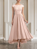 Plataz Scoop Floor-Length Lace Chiffon Mother of the Bride Dress With HZ1007