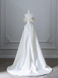 Plataz Mermaid Strapless Long Wedding Dresses With Short Sleeves Brides Dress S3817 HZ0628