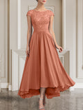 Plataz Scoop Floor-Length Lace Chiffon Mother of the Bride Dress With HZ1007