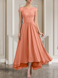 Plataz Scoop Floor-Length Lace Chiffon Mother of the Bride Dress With HZ1007