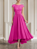 Plataz Scoop Floor-Length Lace Chiffon Mother of the Bride Dress With HZ1007