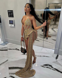 Plataz Sleeveless Gold Sequin Girls African Short Homecoming Dresses HZ1007