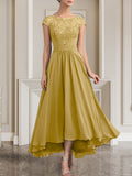 Plataz Scoop Floor-Length Lace Chiffon Mother of the Bride Dress With HZ1007