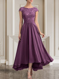 Plataz Scoop Floor-Length Lace Chiffon Mother of the Bride Dress With HZ1007