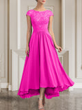 Plataz Scoop Floor-Length Lace Chiffon Mother of the Bride Dress With HZ1007