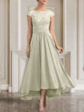 Plataz Scoop Floor-Length Lace Chiffon Mother of the Bride Dress With HZ1007