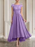 Plataz Scoop Floor-Length Lace Chiffon Mother of the Bride Dress With HZ1007