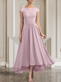 Plataz Scoop Floor-Length Lace Chiffon Mother of the Bride Dress With HZ1007