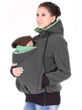 Plataz Polka Dot Multifunction Breast-feeding Kangaroo Casual Pregnant Maternity Hooded Sweatshirt Maternity
