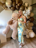 Plataz Flowers Sweetheart Neckline Cute Maternity Maxi Dress Maternity