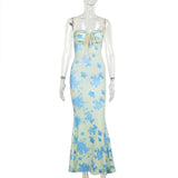 Plataz Flowers Sweetheart Neckline Cute Maternity Maxi Dress Maternity