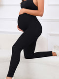 Plataz Solid Color High Waist Support Belts Daily Casual Sport Fashion Maternity Leggings Maternity
