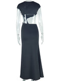 Plataz White Irregular Ruched Ruffle Falbala Draped Bodycon Elegant Maternity Baby Shower Maxi Dress Maternity