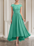 Plataz Scoop Floor-Length Lace Chiffon Mother of the Bride Dress With HZ1007