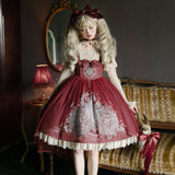 Plataz Jam Original Design Mystery Park Lolita Girl Lolita T-Shirt Dress Everyday Cute Set 7022