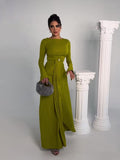 Plataz Women's Clothing 2025 Spring New Long Dress Temperament Dingy Banquet Long Dress