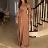 Plataz French Fashion Elegant Collar Dress In Autumn 2024