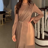 Plataz French Fashion Elegant Collar Dress In Autumn 2024