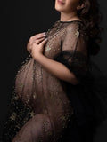 Plataz Independent Design Pregnant Woman Sexy Lace Pregnant Woman Photo Studio Photo Clothes Champagne Maternity