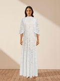 Plataz Temperament Fashion Elegant Style Dress 2024 Autumn And Winter New Light Luxury Embroidery Perspective Shawl Dress Woman