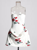 Plataz Famous Style Thoracic Dress Women's Dress 2025 Spring New Sexy Body-In-Print Fold Design Dress