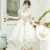 Plataz Suzuki Spring Lolita Dress Lolita Sleeve Shawl Sling Dress Set 6809