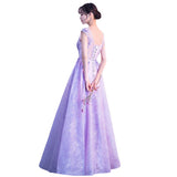 Plataz Dress Women 2025 New Purple Banquet Temperament Dress Female Dress Host Choral Performance Dress