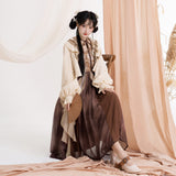 Plataz Design Fan Butterfly Chinese Style Improvement Han Element Women's Coat Sling Skirt Suit 8898